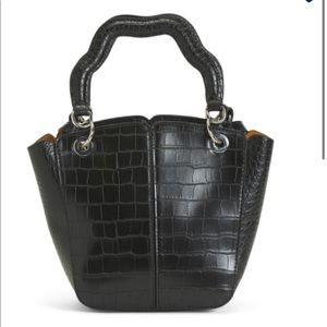 Zara Top Handle Crocodile Bag